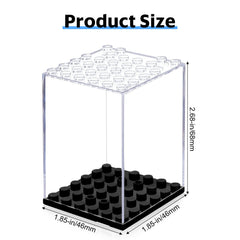 Pokiiulk display case offers crystal-clear visibility for admiring minifigures.
