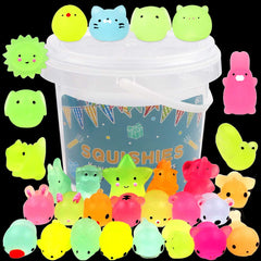 POKONBOY animal squishies set featuring unicorn, cat, panda and more for creative play