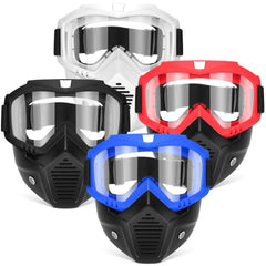 POKONBOY four-pack masks with goggles for enhanced eye protection during Nerf battles