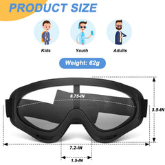 Pokonboy protective goggles with black frame for durable eye protection during active play.