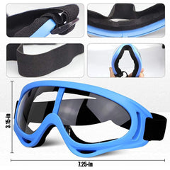 POKONBOY blue protective goggles help teammates identify friends while staying comfortable