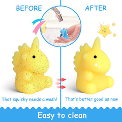 POKONBOY squishies seal, vibrant colors, easy-to-clean toy for classroom fun.