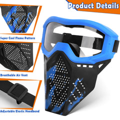 POKONBOY mask lens close-up, high transparency and anti-scratch for clear sight.