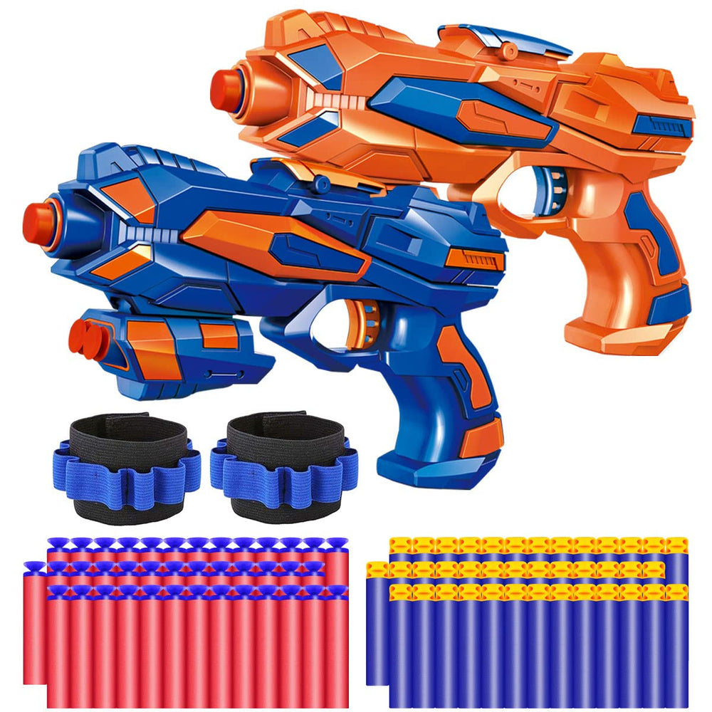 POKONBOY two-pack blaster guns for kids, ideal for active outdoor play.