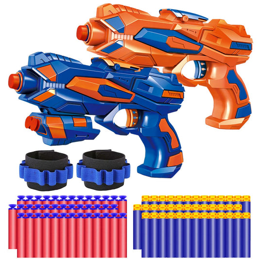 POKONBOY two-pack blaster guns for kids, ideal for active outdoor play.