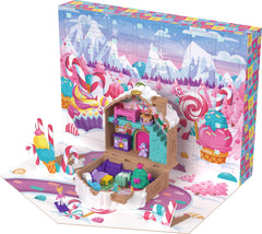 Polly Pocket Advent Calendar gingerbread house exterior ready for festive decoration