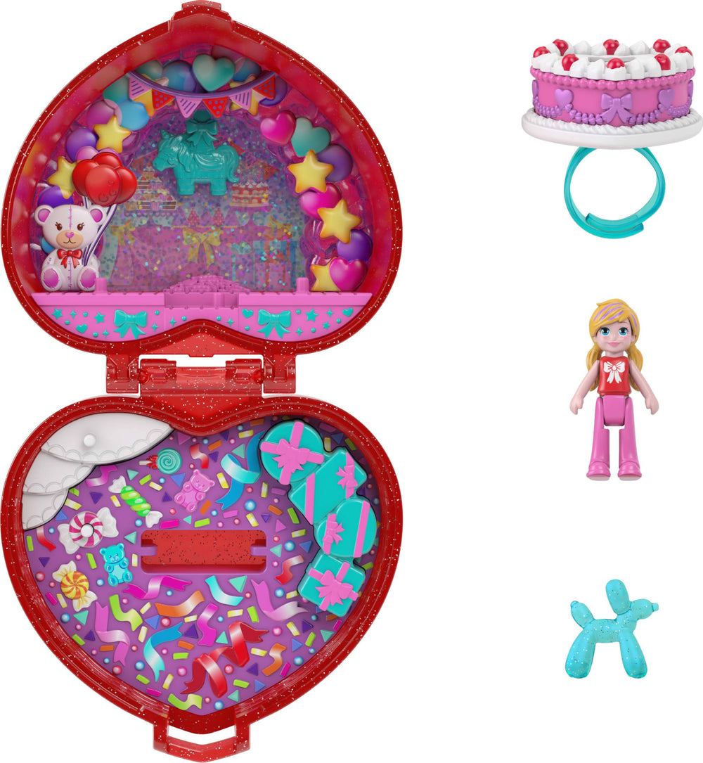 Polly Pocket balloon arch dance scene promotes dynamic, celebratory storytelling.