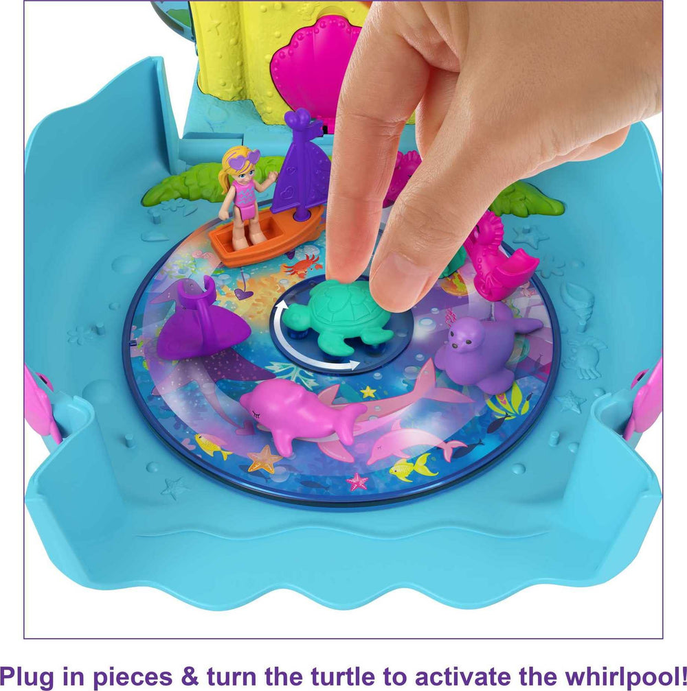 Polly Pocket Bubble Aquarium treasure chest invites curious peeks and surprise reveals