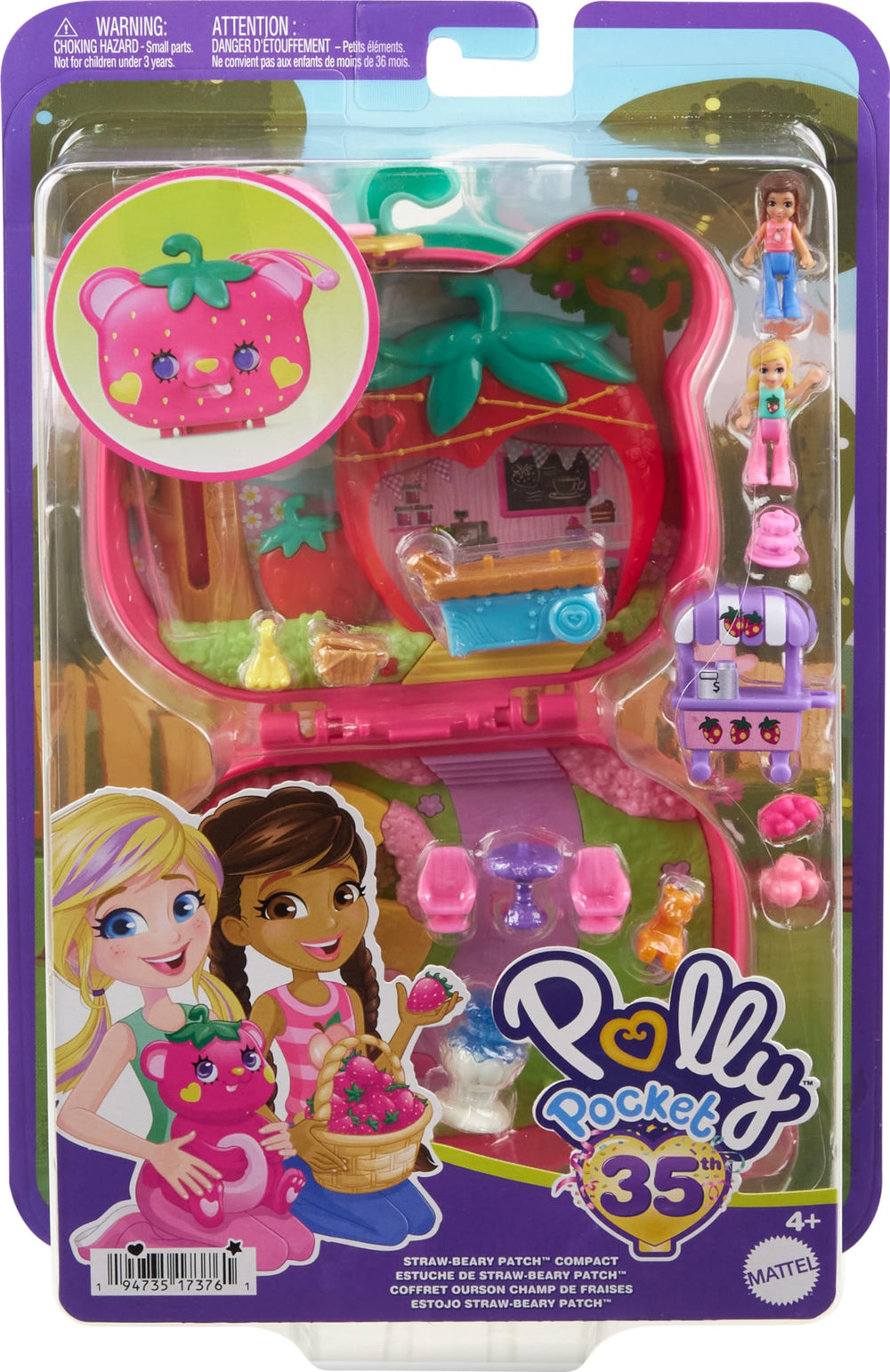 Polly Pocket on-the-go travel companion keeps kids entertained anywhere.