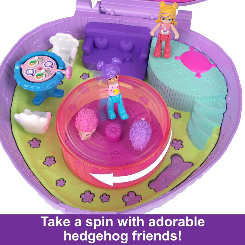Polly Pocket set with pets and accessories for imaginative play scenarios.