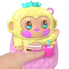 Polly Pocket Pineapple Monkey Compact swaying pineapple swing setup.