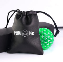 Poludie D100 die as a math teaching visual aid during learning activities
