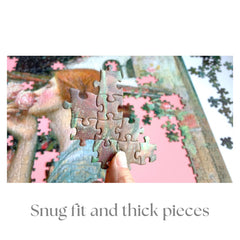 Pomegranate Charley Harper Sierra Range puzzle box packaging communicates quality and easy storage.