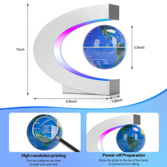 Poojaed Globe LEDs cycle seven colors, adding ambient lighting.