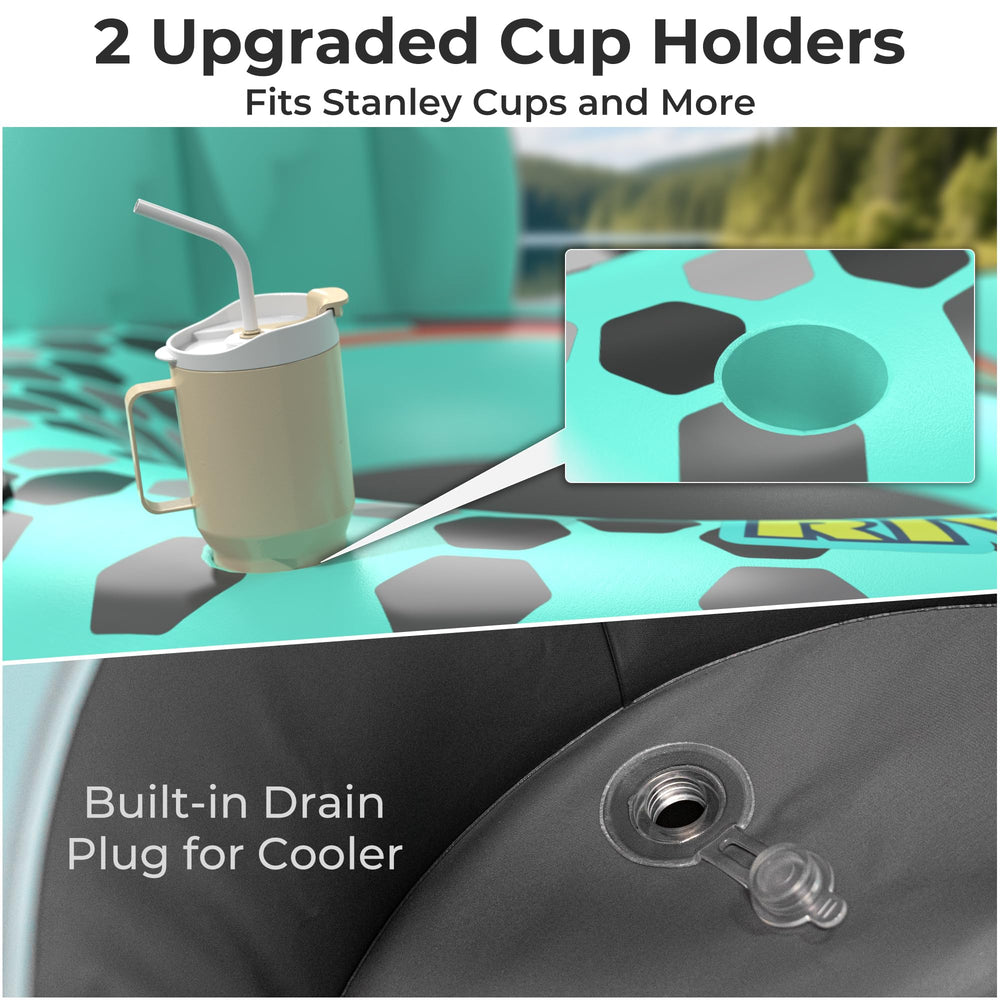 POOLACC Durable handles and grab rope enhance stability during entry and exit.