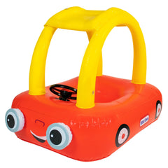 PoolCandy Little Tikes Cozy Coupe pool float in red and yellow for toddlers.