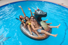 PoolCandy Sea Dragon top view highlights oversized 120 by 48 inch size.