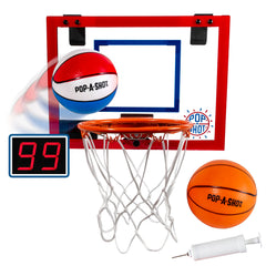 Pop-A-Shot Super Slam includes two balls and a pump for immediate play.
