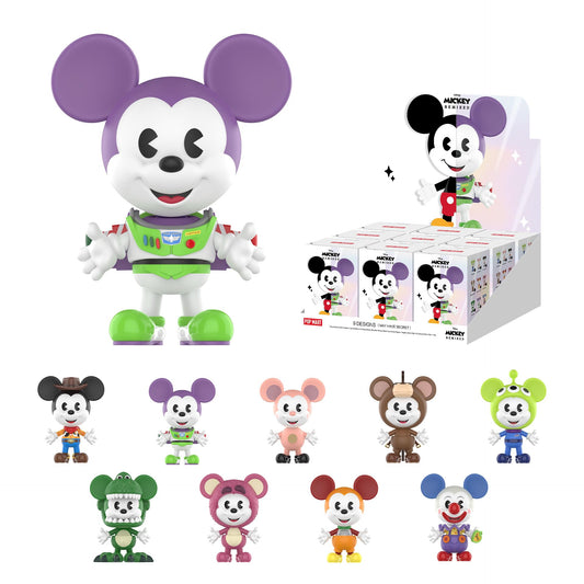 POP MART Disney Mickey Remixed blind box figure ready for display