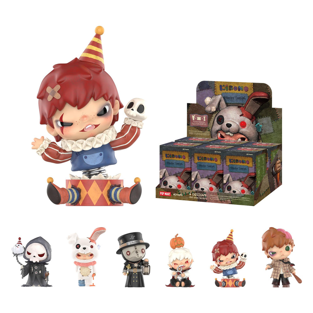 POP MART Hirono carnival blind box figure ready for display and gifting.
