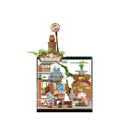 POP MART Monsters Forest Secret Base Blocks-Click-Fix Lab: vibrant building blocks for imaginative play