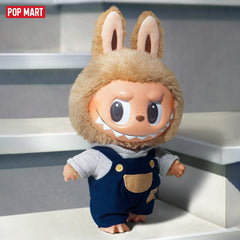 POP MART The Monsters Time to Chill plush doll, vinyl material, durable display piece for shelves.