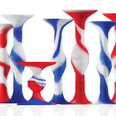Popdarts USA PRO Pack with red, white, blue discs beside the target.