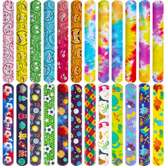 POPLAY 48-piece slap bracelets bulk ideal for classroom rewards.