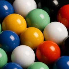 PopLay white glass marbles for precise aim and classroom activities