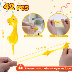 POPLAY stress-relief playful chickens used in a casual office setting
