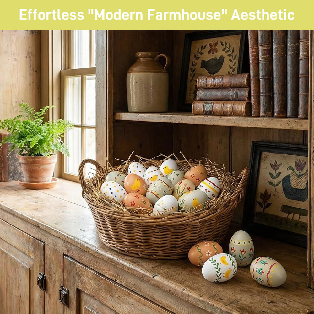 POPLAY wooden eggs withstand windy hunts and Easter games