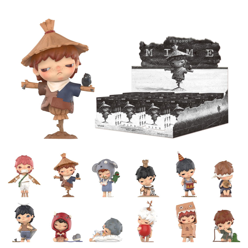 POP MART Hirono Mime Series box cover, ideal for display and gifting.