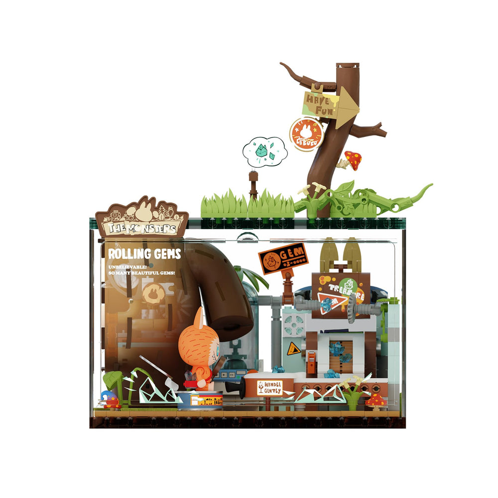 POP MART Monsters Forest Secret Base blocks rolling gems assembly for creative play and colorful scenes