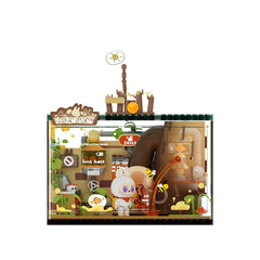 POP MART Monsters Forest Secret Base Juice Maker set shows colorful blocks for imaginative play.
