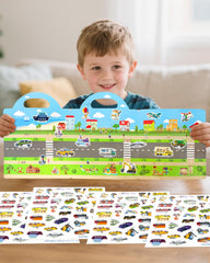 Popokeegoo car ride activity kit keeps toddlers engaged during trips.