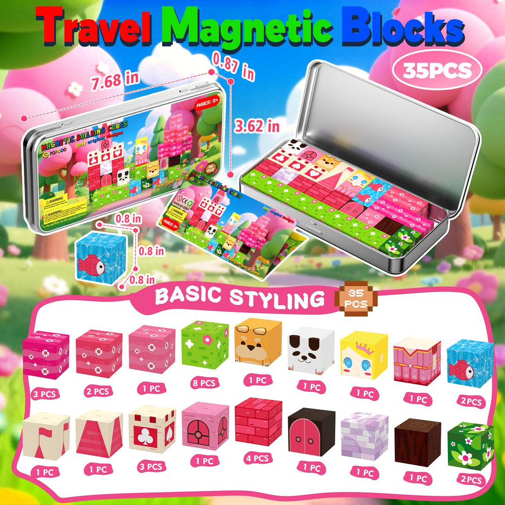 POPOOO magnetic cubes support early STEM concepts with hands-on exploration.