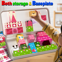 POPOOO Princess castle designs-set sparks imagination through varied building ideas.