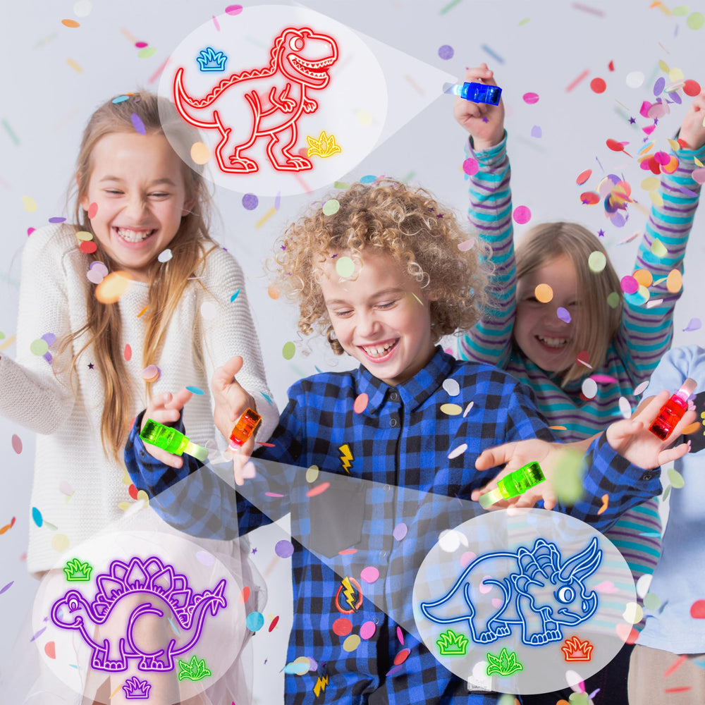 POPOOO triceratops finger light shines soft, friendly light for bedtime fun