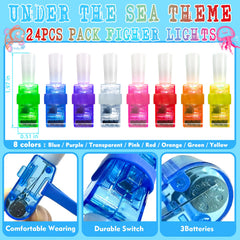 POPOOO finger light with clownfish pattern brightens ocean party favors.
