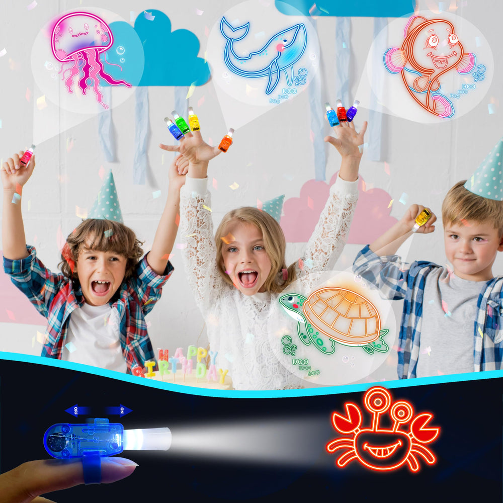 POPOOO LED finger light featuring octopus pattern adds sea-themed fun.