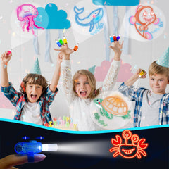 POPOOO LED finger light featuring octopus pattern adds sea-themed fun.