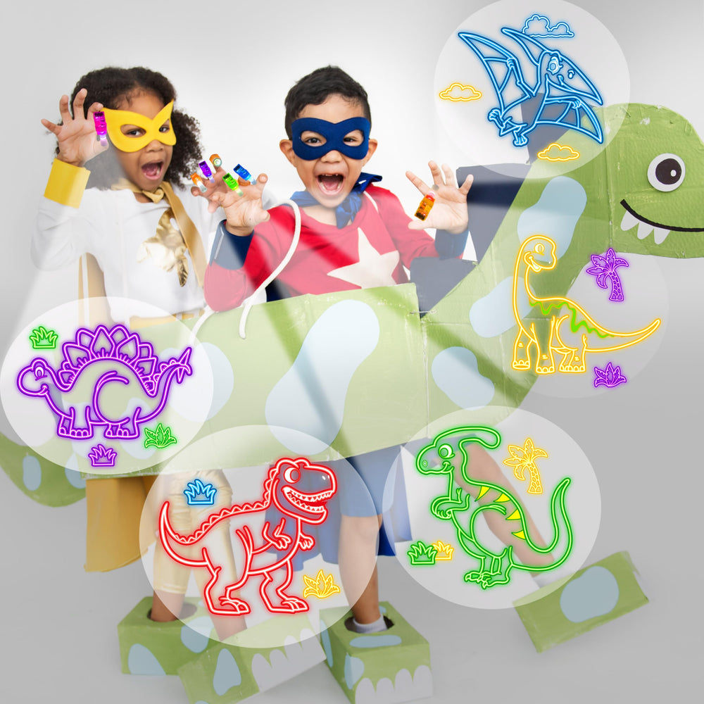 POPOOO velociraptor finger light creates fast-paced glow to energize kids’ activities
