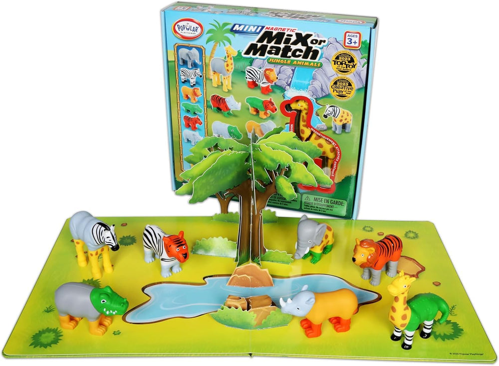 Popular Playthings magnetic elephant piece promotes hands-on learning through easy assembly.