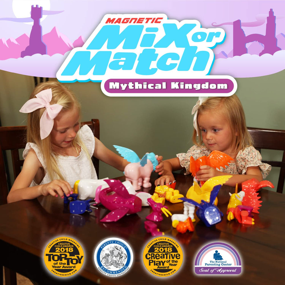 Popular Playthings Magnetic Animals Pastel Dragon: colorful magnetic set for creative storytelling.