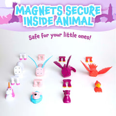 Popular Playthings Magnetic Animals Pastel Mermaid: sea-themed figure encourages hands-on construction and play.
