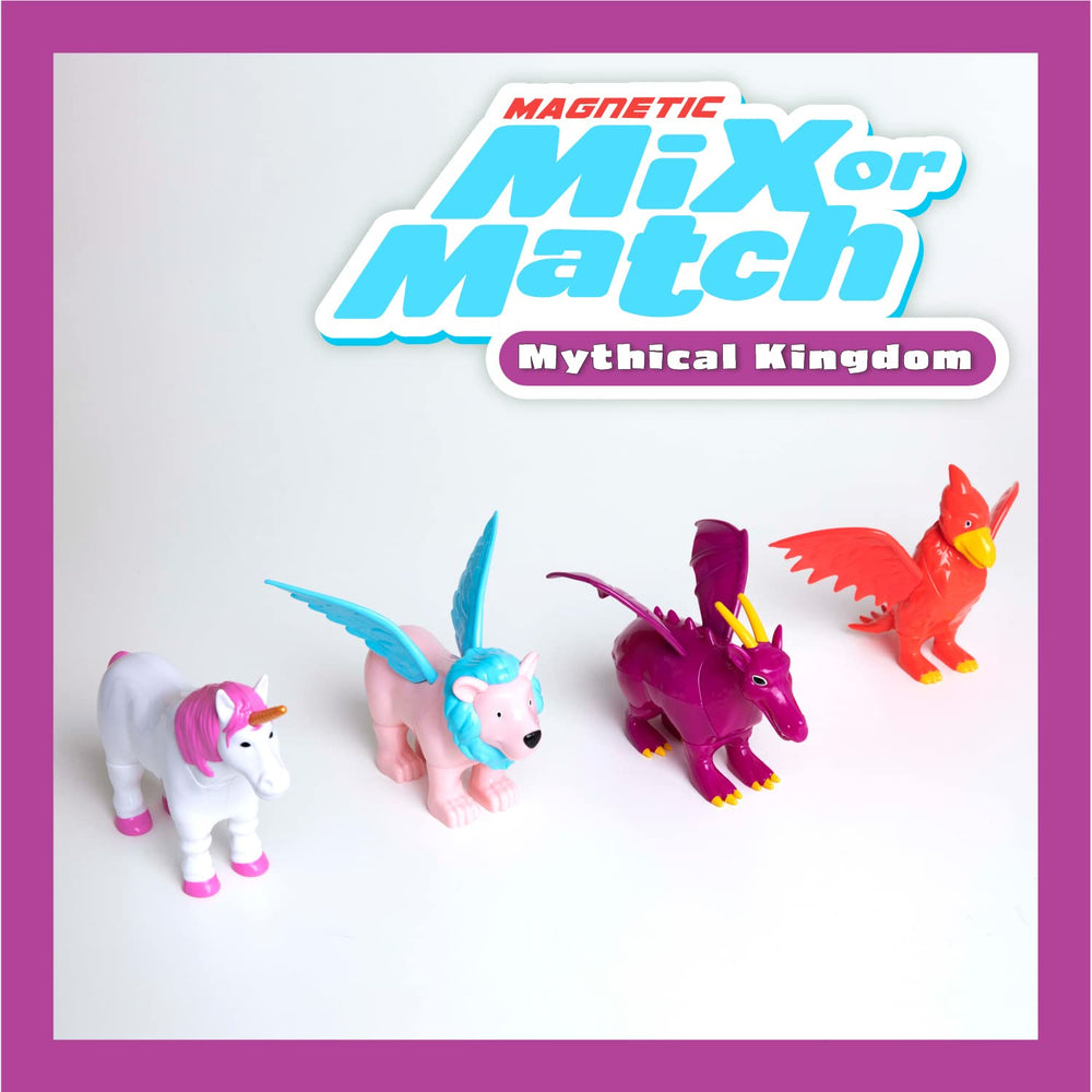 Popular Playthings Magnetic Animals Pastel Set of 4: collect, connect, and display tiny magical figures.