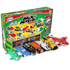 Popular Playthings Magnetic Vehicles car and parts showcase easy assembly for little hands.