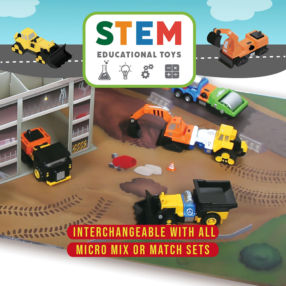 Popular Playthings magnetic vehicles dump truck adds variety for mix-and-match builds.