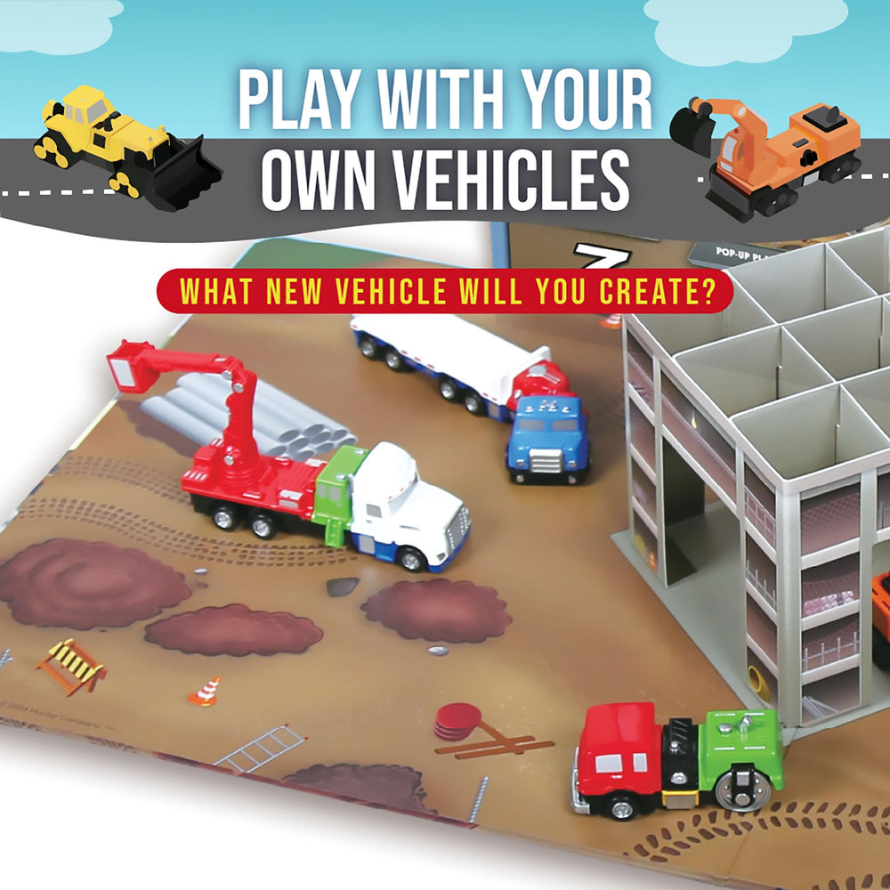 Popular Playthings magnetic vehicles excavator encourages hands-on exploration.