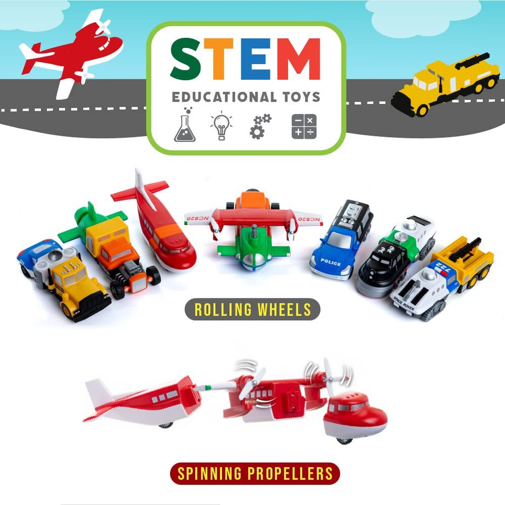 Popular Playthings Magnetic Vehicles durable pieces capture kid-friendly design and value.